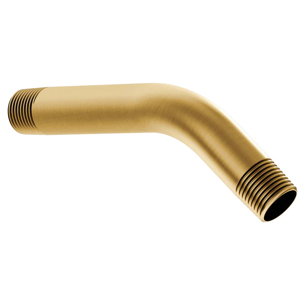 NEW Moen 10154BG Collection Bent Shower Arm, 6" Brushed Gold