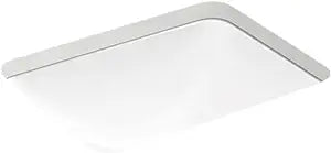 NEW KOHLER K-20000-0 Caxton Rectangle 20-5/16 x 15-3/4 In. Undermount Bathroom Sink, White