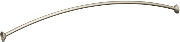 NEW Moen CSR2165BN 5-Foot Fixed Length Curved Shower Rod, Brushed Nickel