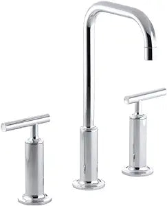 NEW Kohler K-14406-4 Purist 1.2 GPM Widespread Bathroom Faucet - Vibrant Brushed Moderne Brass