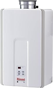 AS IS Rinnai V75IN Tankless Hot Water Heater, 7.5 GPM, Natural Gas, Indoor Low NOx