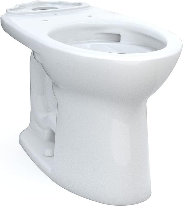 TOTO Drake Elongated TORNADO FLUSH Toilet Bowl with CEFIONTECT, Cotton White - C776CEG#01 - READ