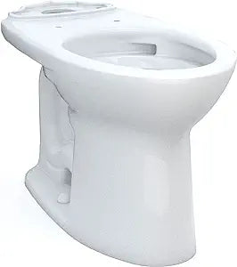 TOTO Drake Elongated Universal Height TORNADO FLUSH Toilet Bowl with CEFIONTECT, Cotton White - C776CEFG#01- READ