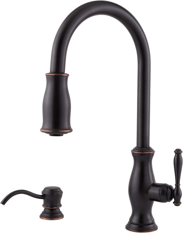 NEW Hanover Single-Handle Pull-Down Sprayer Kitchen Faucet in Tuscan Bronze GT529-TMY