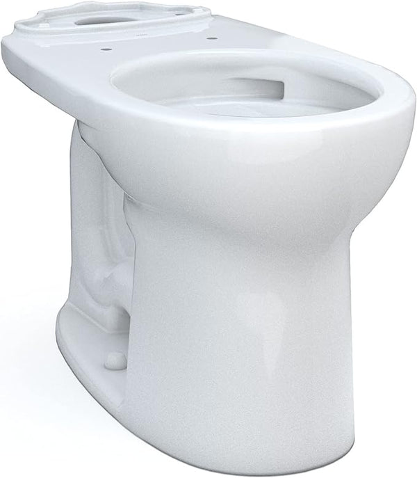 TOTO Drake Round TORNADO FLUSH Toilet Bowl with CEFIONTECT, Cotton White - C775CEFG#01 -READ