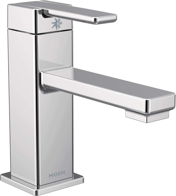NEW Moen S6710 90 Degree 1.2 GPM Single Hole Bathroom Faucet, Chrome