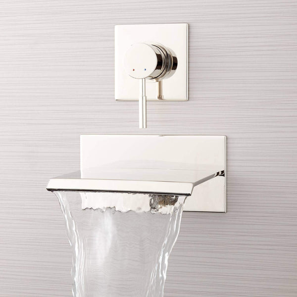 NEW Signature Hardware Lavelle Wall-Mount Waterfall Tub Faucet - Chrome