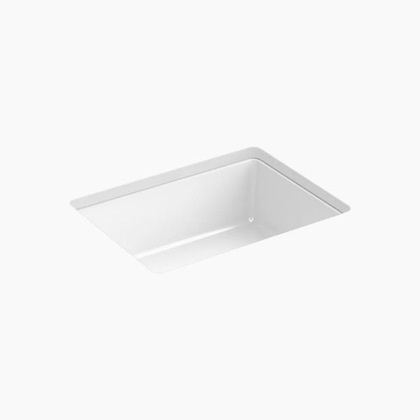 KOHLER 8189-0 Verticyl 17" Rectangular Undermount White Bathroom Sink W Overflow