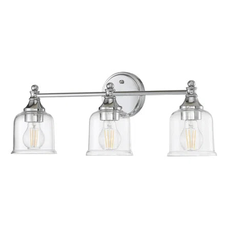 NEW Hesby 4302591 23 in. 3 Light Polished Chrome Vanity Light