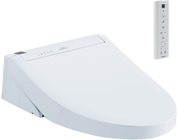 NEW TOTO SW3084T40#01 C5 WASHLET+ Ready Electronic Bidet Toilet Seat with PREMIST and EWATER+ Wand Cleaning, Elongated, Cotton White