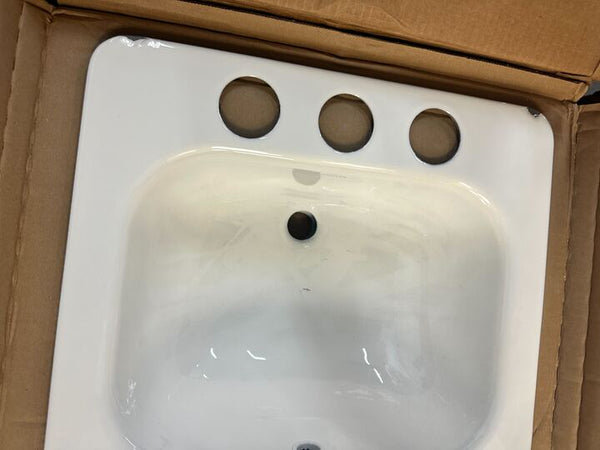 As Is KOHLER K-2890-8U-0 Tahoe Undercounter Bathroom Sink White-Read