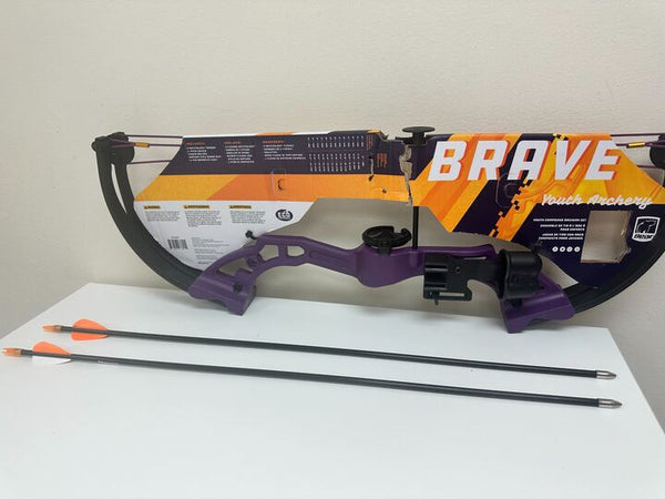 As Is Bear Archery Brave Youth Bow Set - Purple