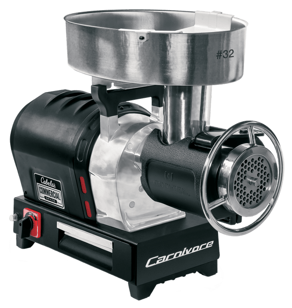 As Is Cabela's Commercial-Grade 1-1/2HP 32 Carnivore Meat Grinder-read