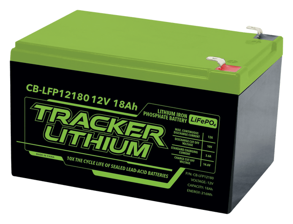 AS IS Tracker 12V Lithium Iron Phosphate Accessory Battery - 18AH