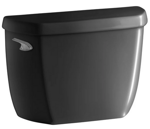 NEW KOHLER K-4369-7 Cimarron Black Black 1.28-GPF Single-Flush High Efficiency Toilet Tank