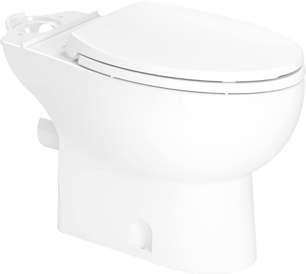 NEW Saniflo 087 Elongated Bowl with Soft Close Seat 1.28 GPF, White Toilet Bowl