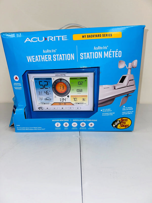 NEW AcuRite Iris Weather Station with Color Display - White